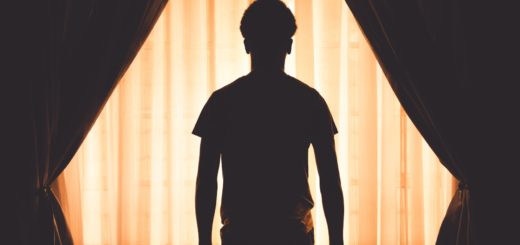 silhouette of man