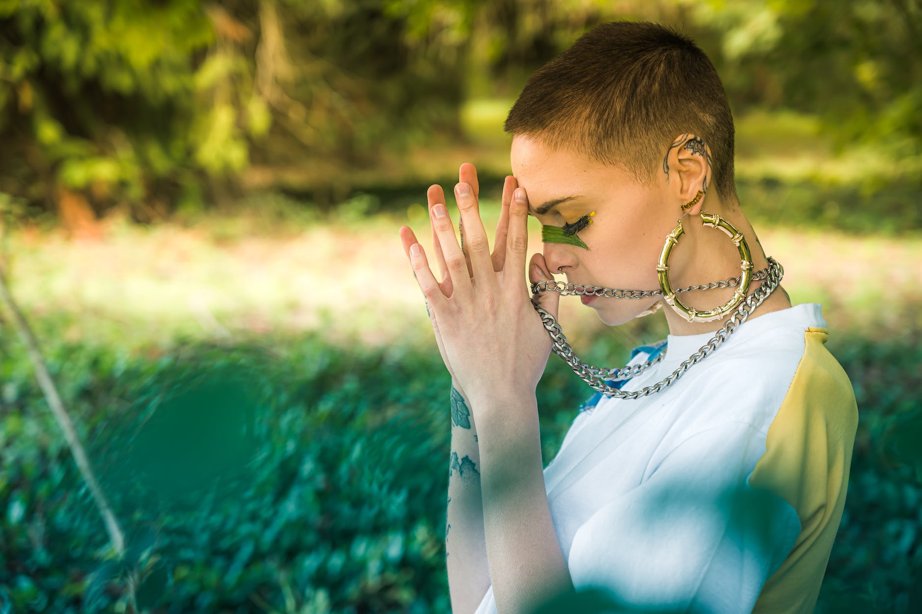 woman practicing spirituality