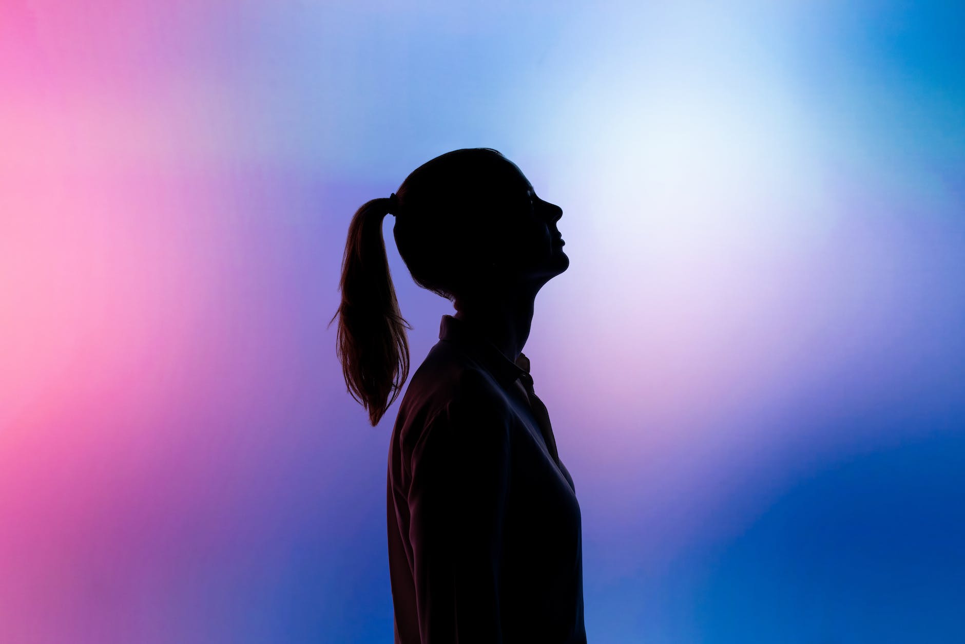 silhouette of woman