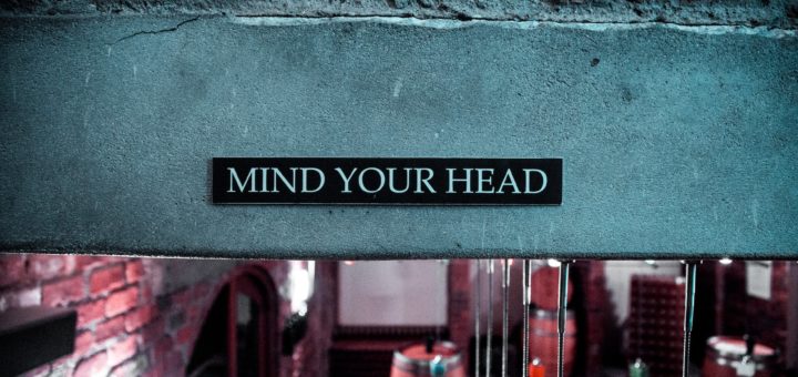 mind your head signage