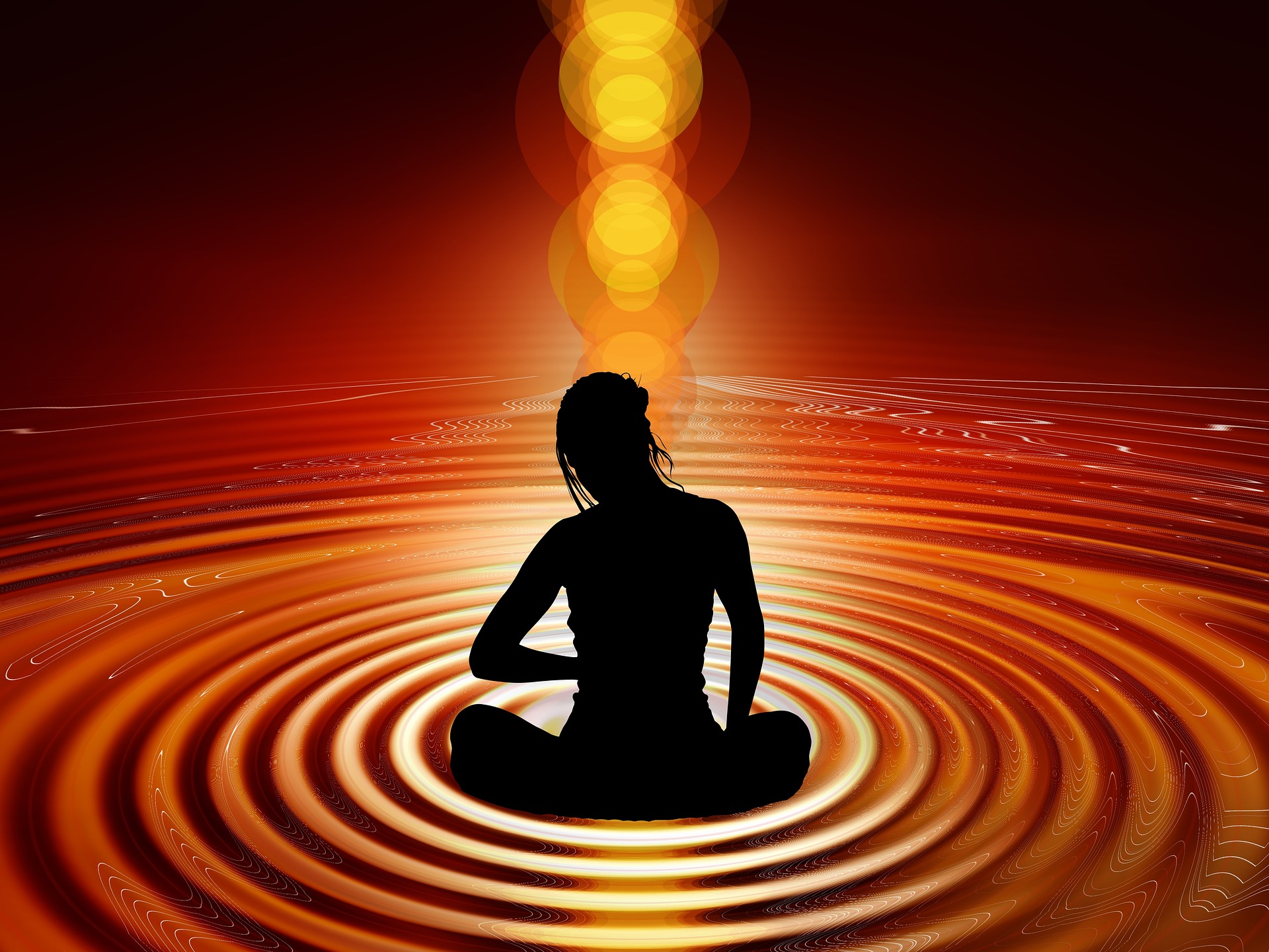 woman meditating and the 7 seals of higher consciousness