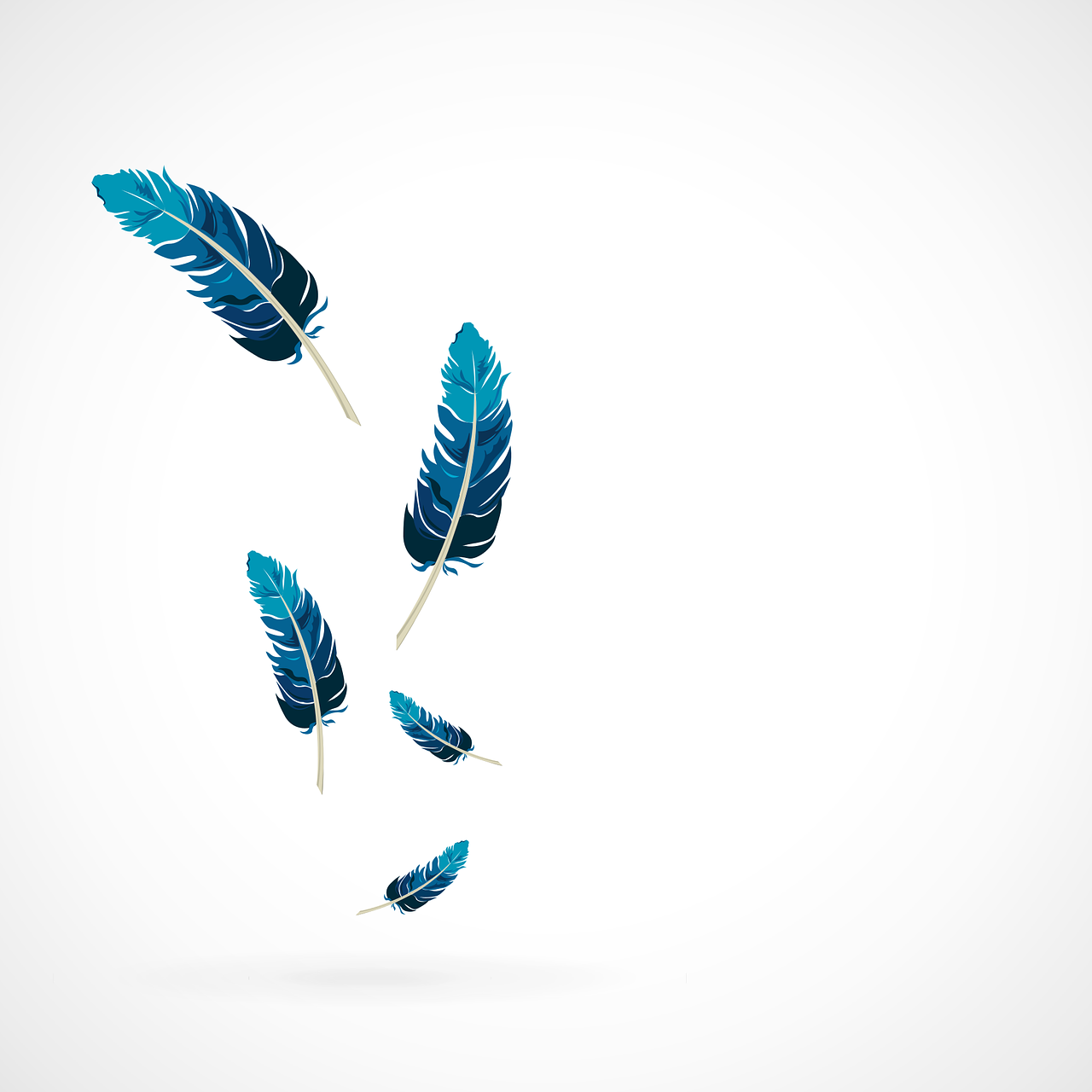 feather, falling, plume