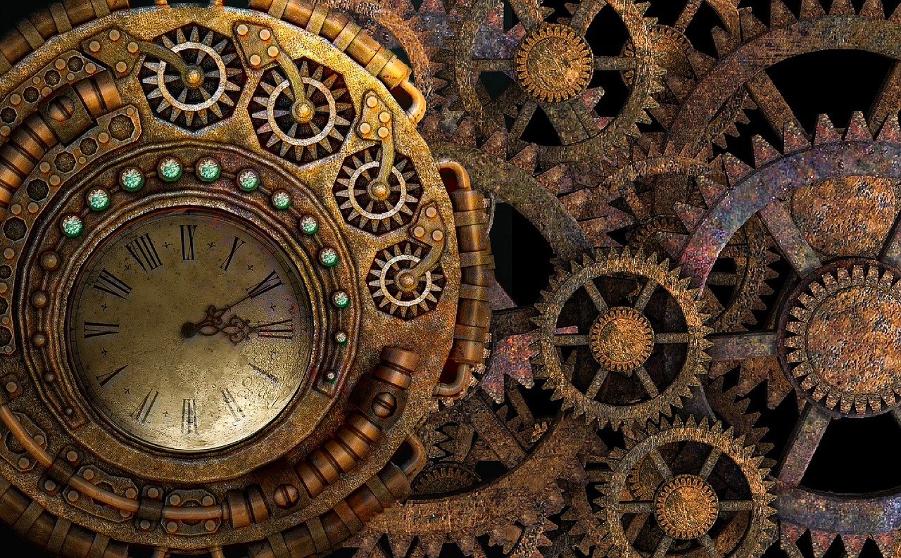 gears, time machine, industrial