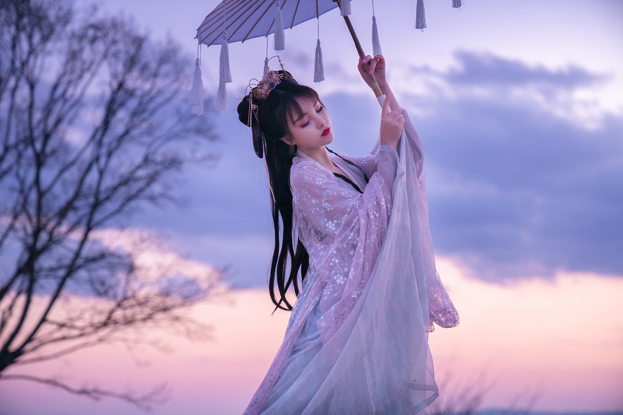 woman, chinese hanfu, hanfu