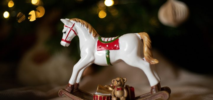 new year, rocking horse, christmas