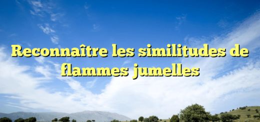 Reconnaître les similitudes de flammes jumelles