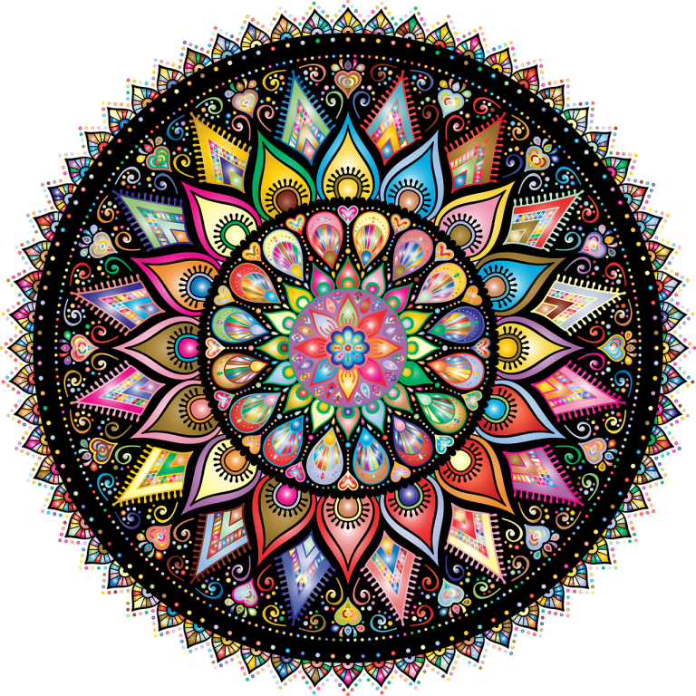 mandala, decorative, floral