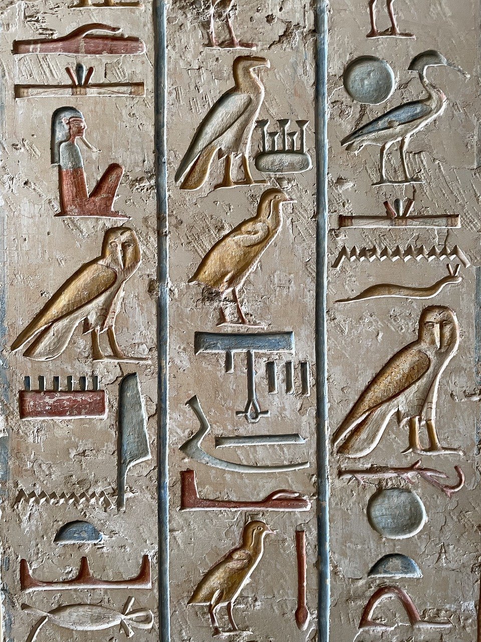 hieroglyph, wall, travel