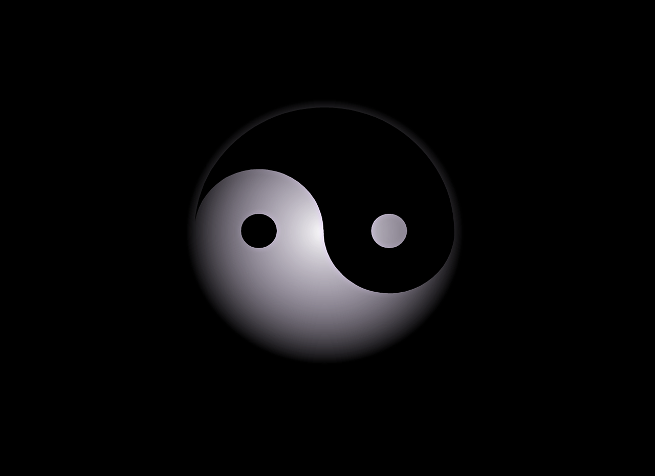 yin-yang, abstract, background