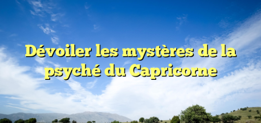 Dévoiler les mystères de la psyché du Capricorne