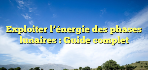 Exploiter l’énergie des phases lunaires : Guide complet