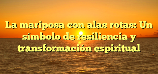 La mariposa con alas rotas: Un símbolo de resiliencia y transformación espiritual