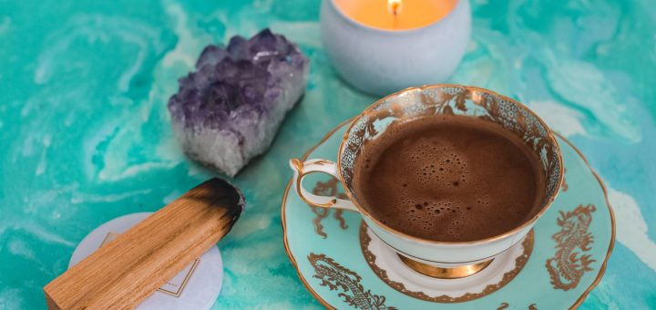 mug with brown coffee inside