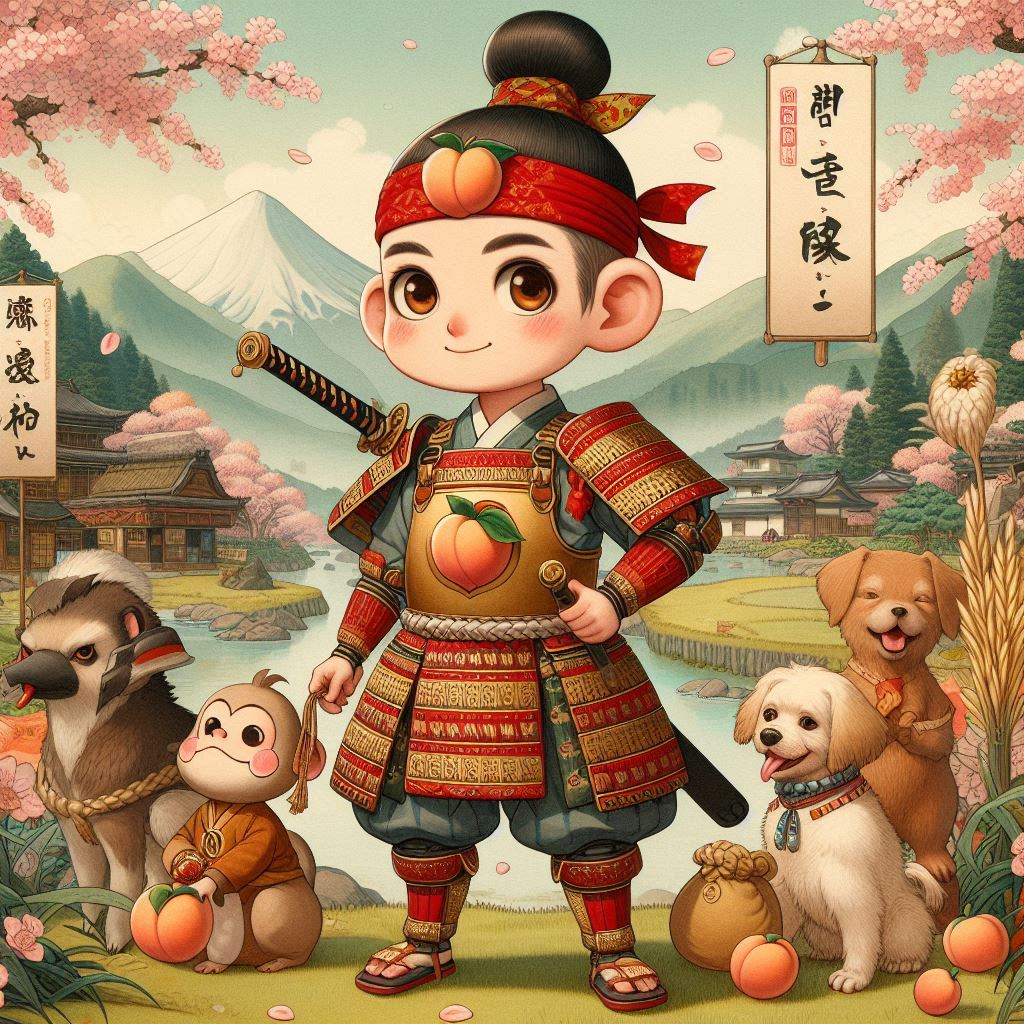 Momotaro Peach Boy And Hero Of Japanese Folktales