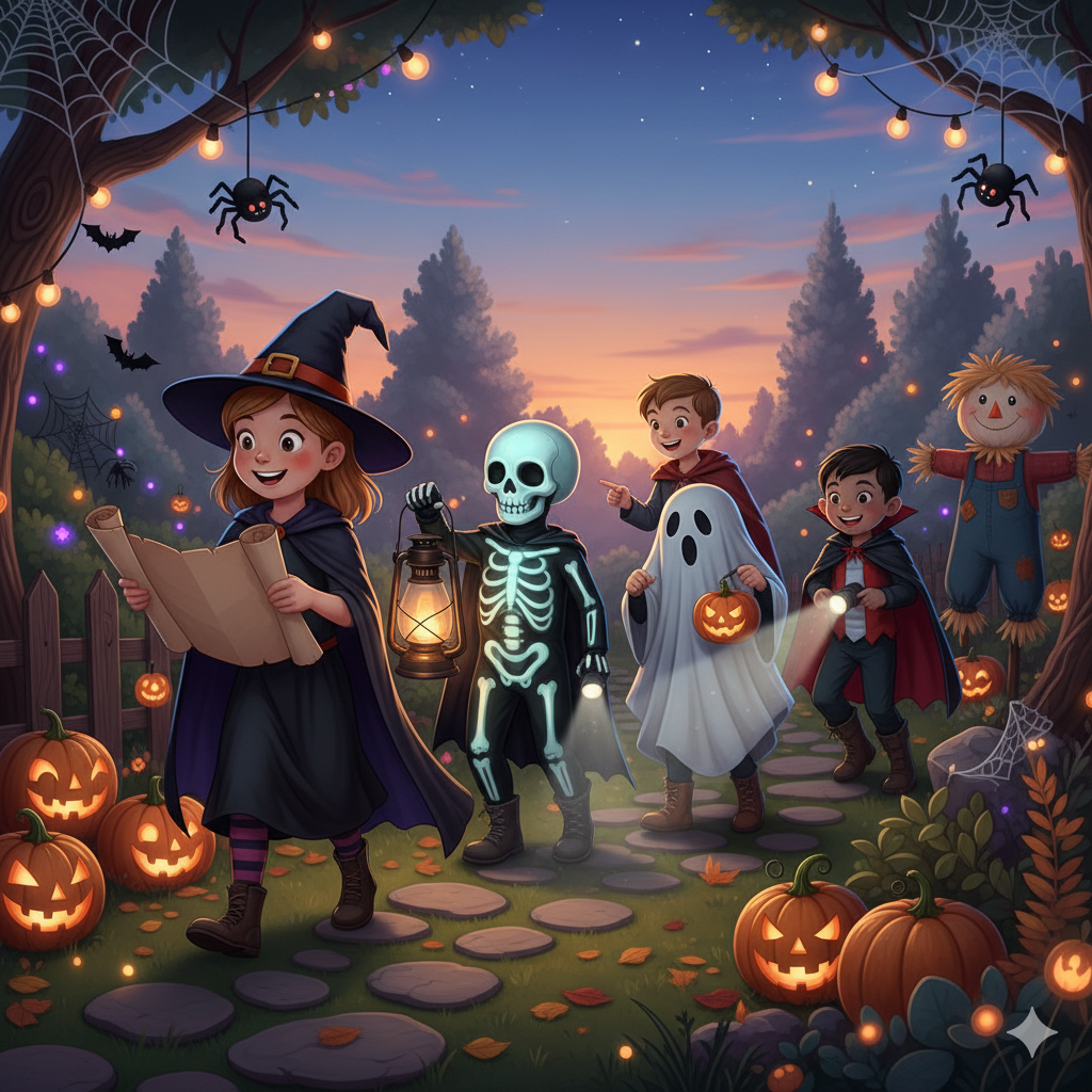 How to Create a Spooky Halloween Treasure Hunt for Kids