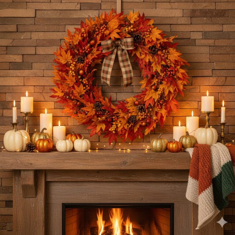 31 Fall Mantle Decor Ideas to Warm Up Your Fireplace