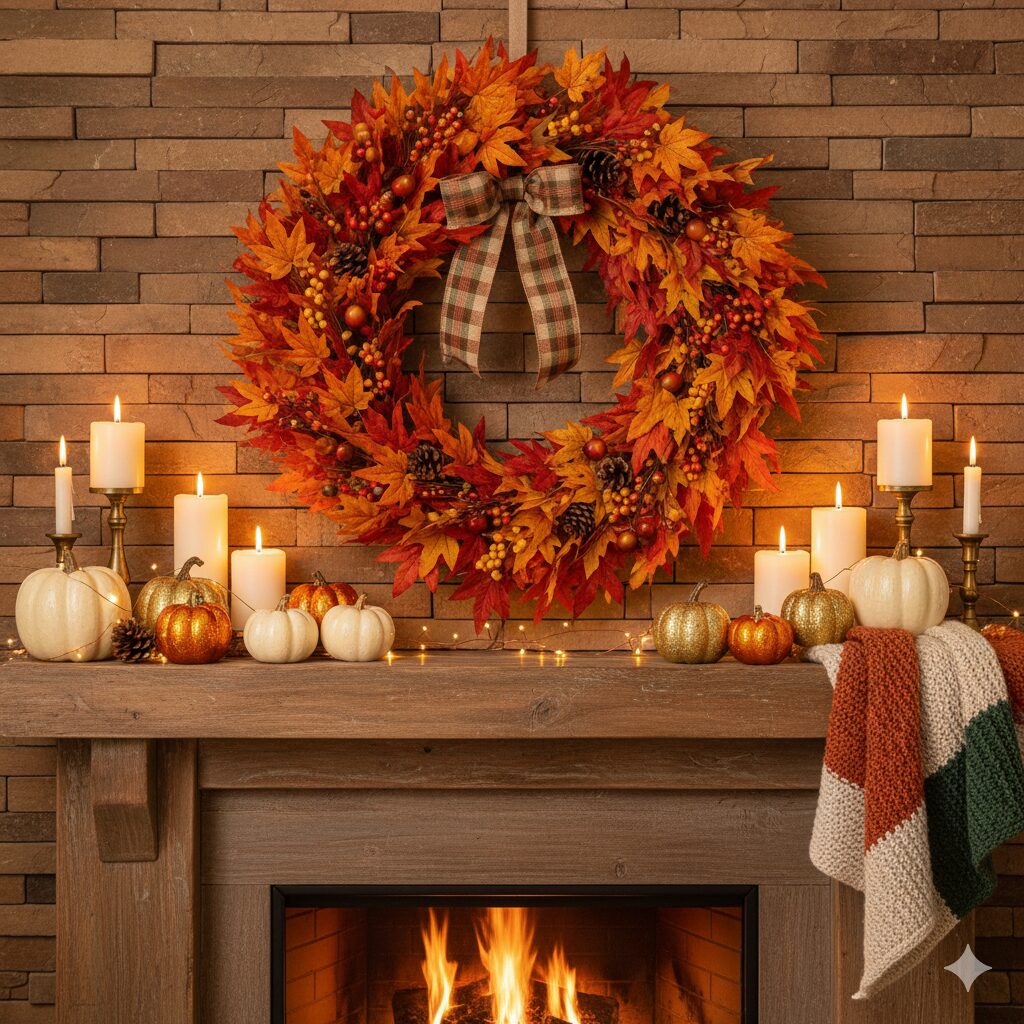 31 Fall Mantle Decor Ideas to Warm Up Your Fireplace
