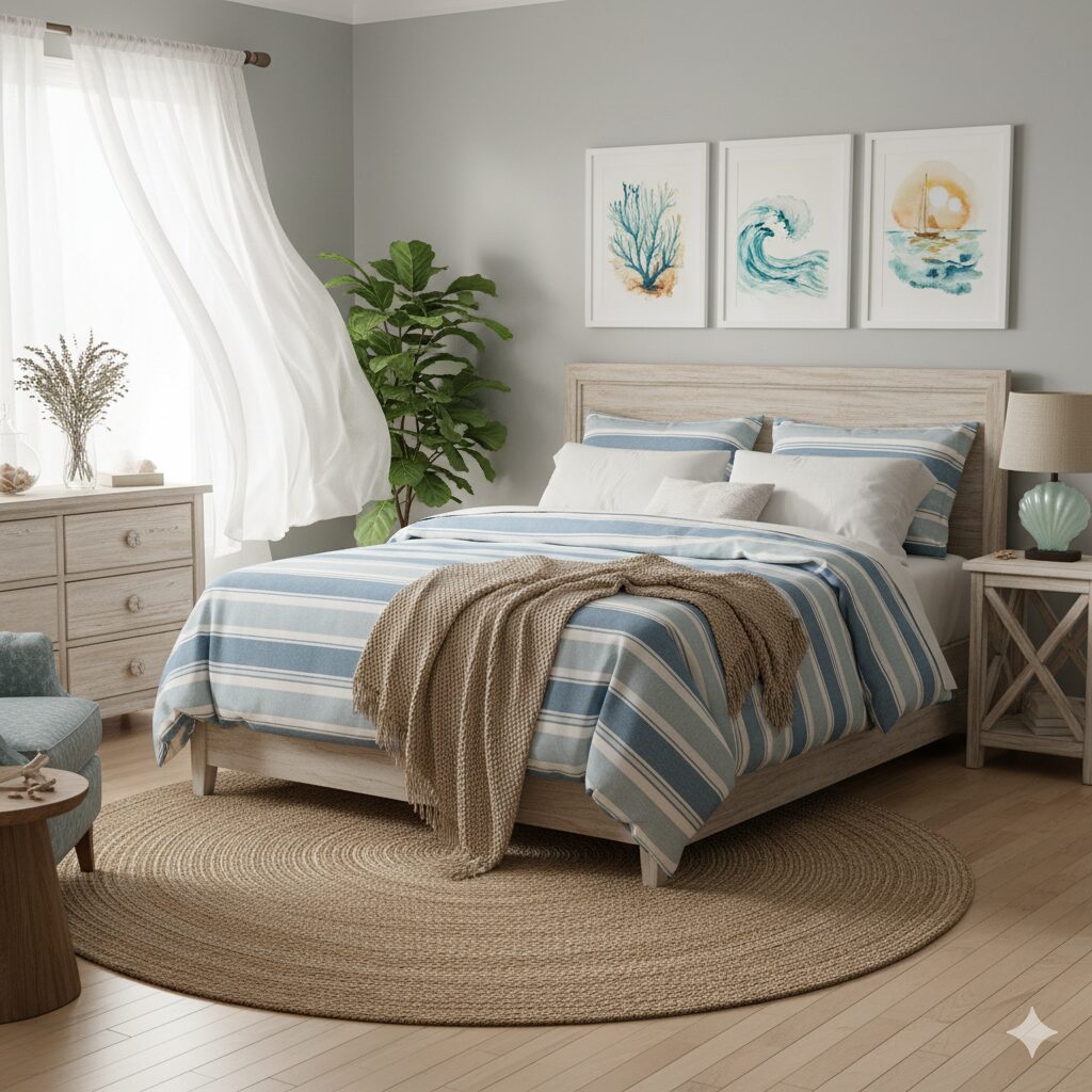 27 Coastal Bedroom Designs to Copy for a Beachy Vibe 4 27 Coastal Bedroom Designs to Copy for a Beachy Vibe