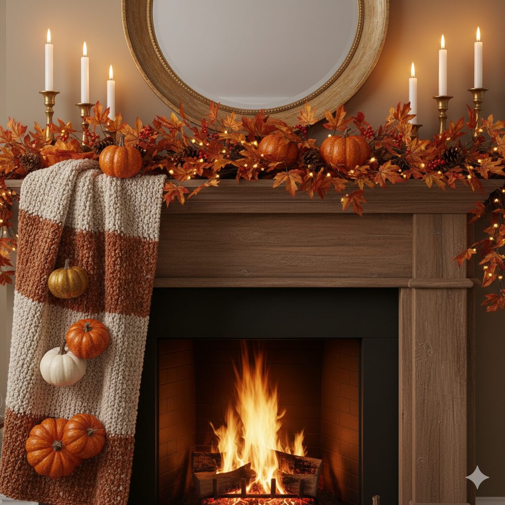 31 Fall Mantle Decor Ideas to Warm Up Your Fireplace