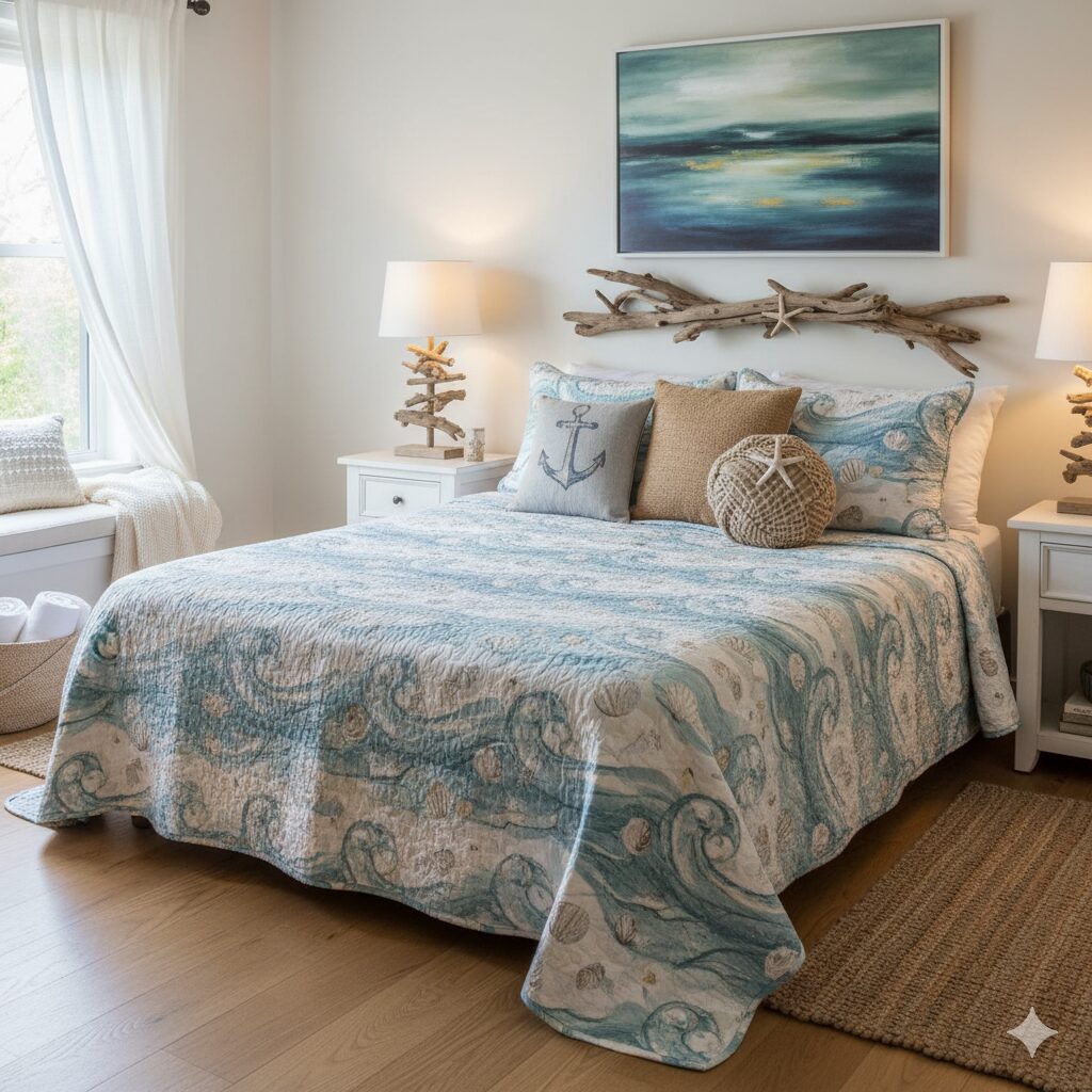 27 Coastal Bedroom Designs to Copy for a Beachy Vibe 20 27 Coastal Bedroom Designs to Copy for a Beachy Vibe