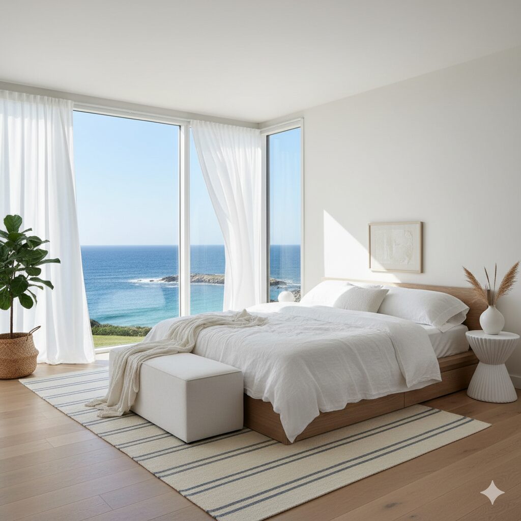 27 Coastal Bedroom Designs to Copy for a Beachy Vibe 16 27 Coastal Bedroom Designs to Copy for a Beachy Vibe