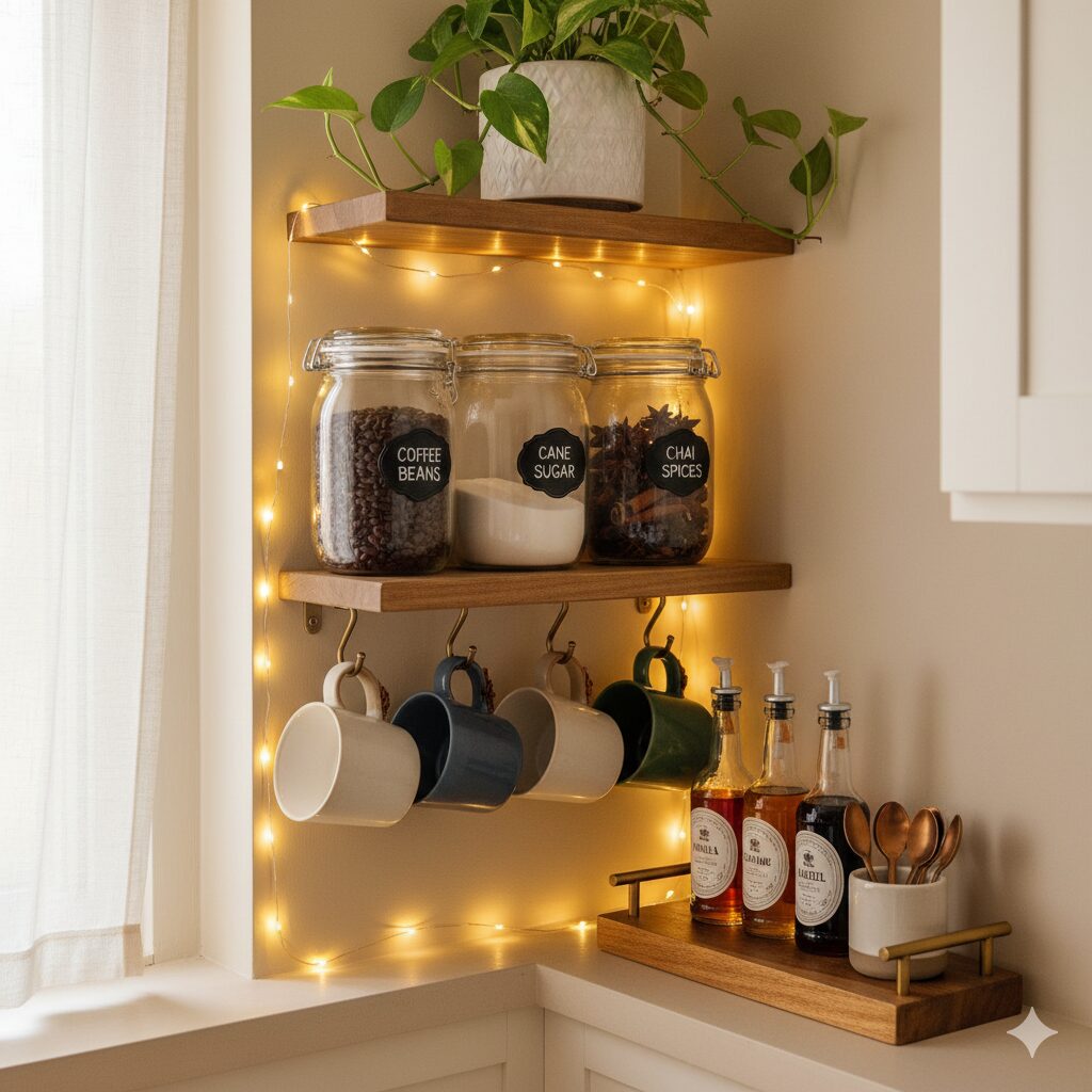 How to Create a Perfect Coffee Bar in Your Kitchen 7 How to Create a Perfect Coffee Bar in Your Kitchen