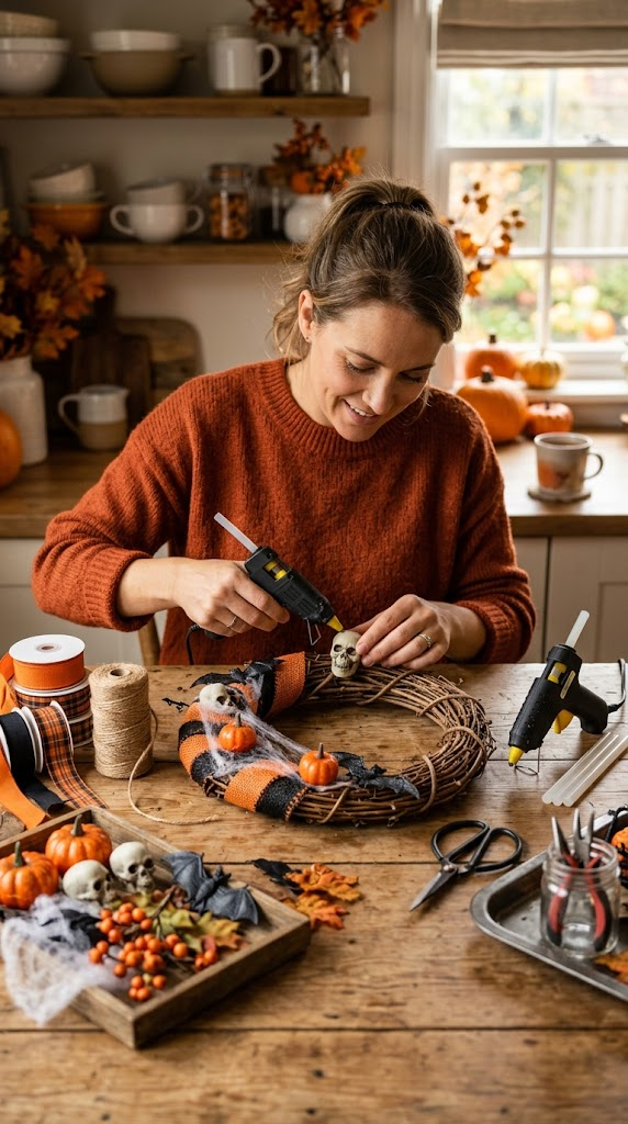 DIY Halloween Wreaths for the Front Door 2 DIY Halloween Wreaths for the Front Door