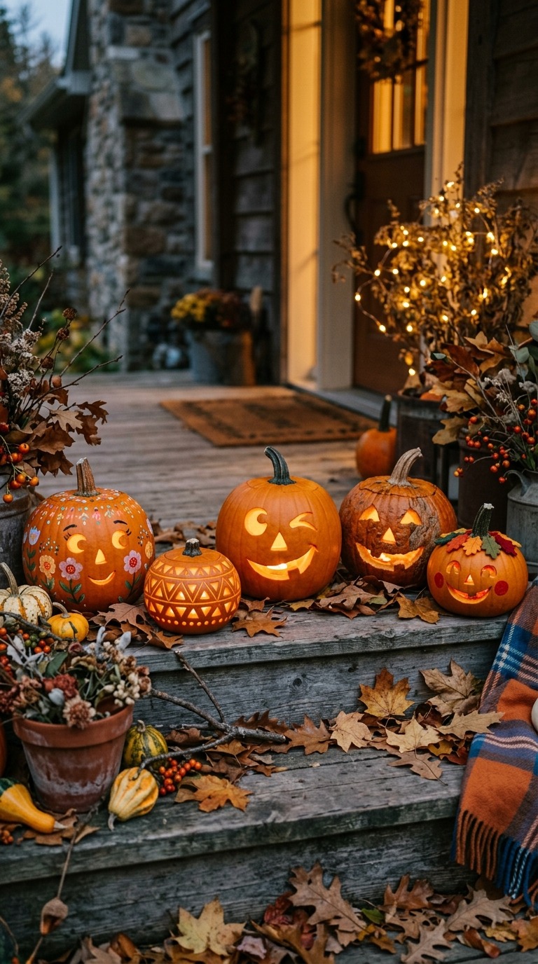 Unique Pumpkin Faces That Look Amazing