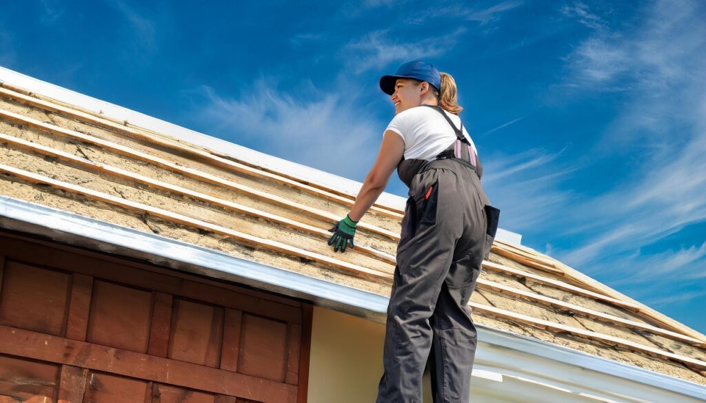 ai generated, roofer, roof repair, craftswoman, craft, handyman, worker, construction, roofer, roofer, roofer, roofer, roofer, roof repair