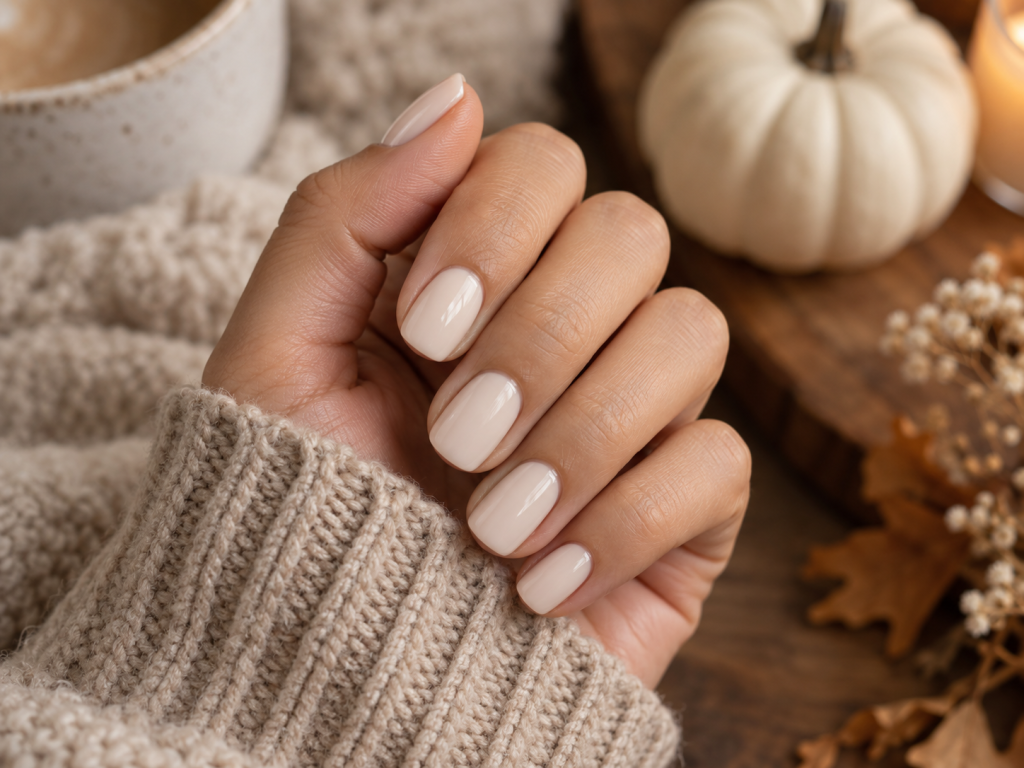 Neutral Fall Nails for Everyday Wear
