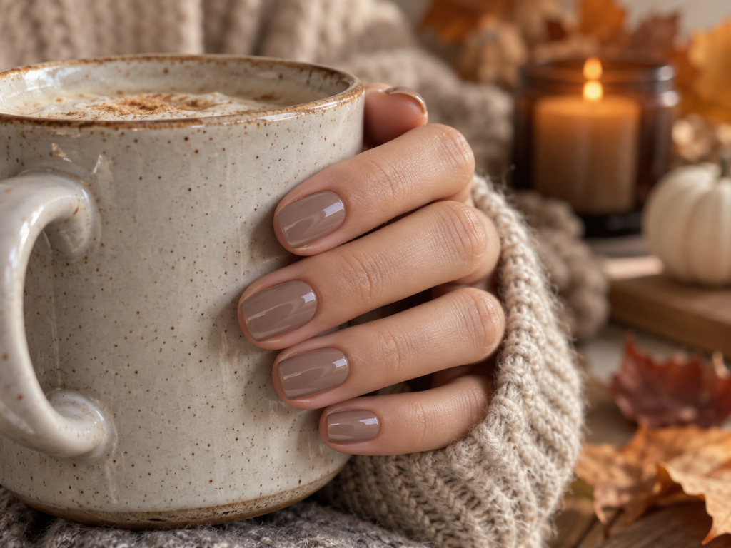 Neutral Fall Nails for Everyday Wear