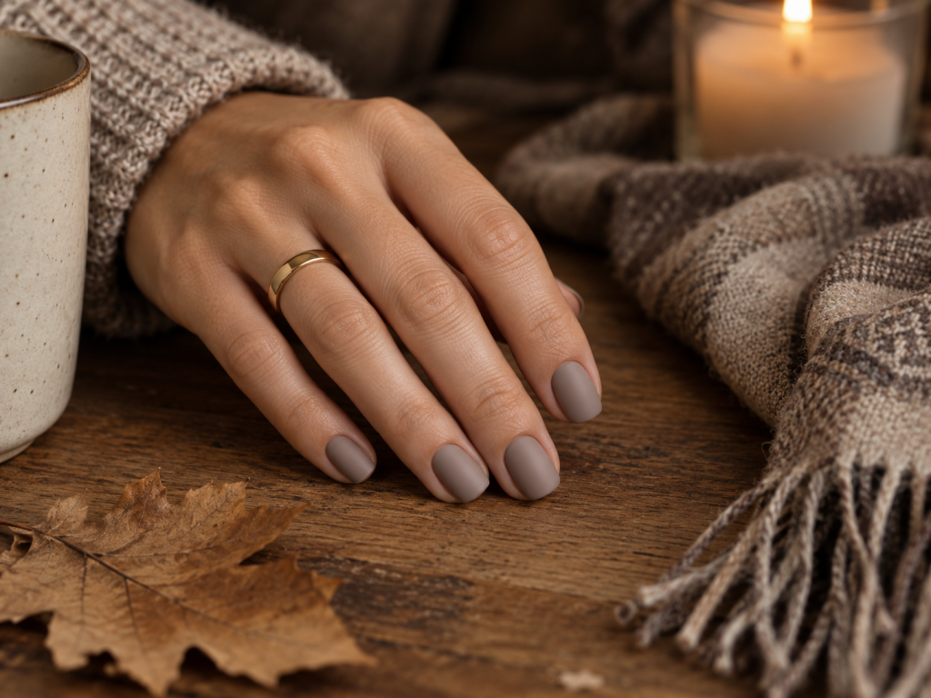 Neutral Fall Nails for Everyday Wear