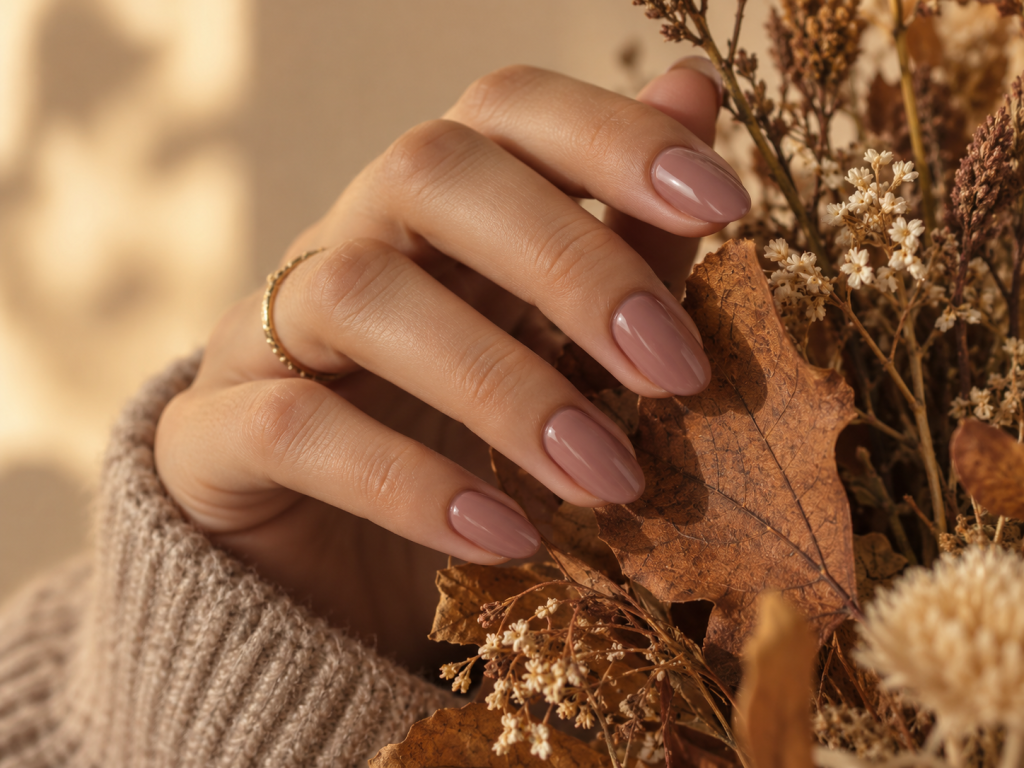 Neutral Fall Nails for Everyday Wear