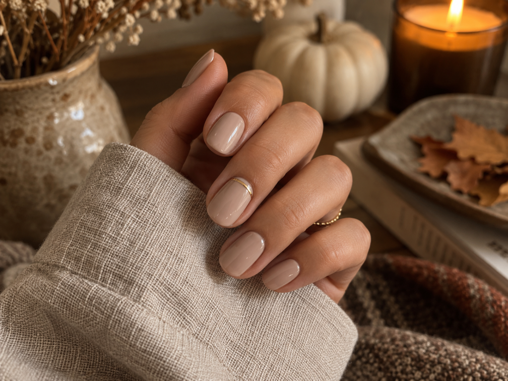Neutral Fall Nails for Everyday Wear