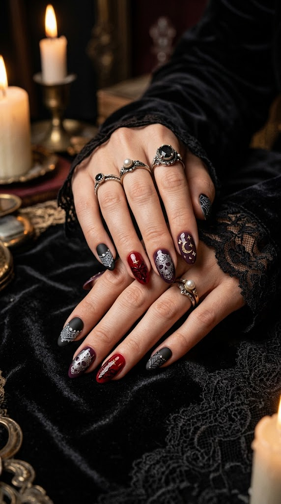 Gothic Halloween Nail Looks You’ll Love