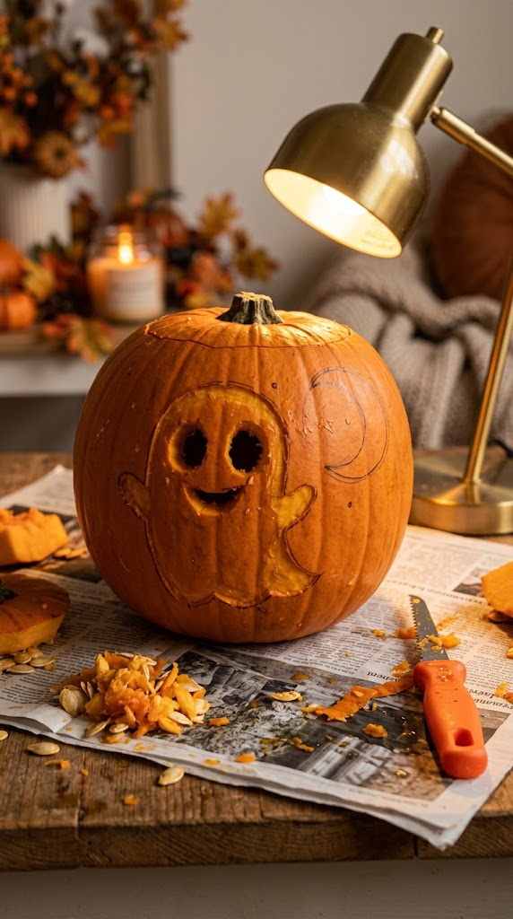 Spooky-Cute Pumpkin Carving Designs for Fall 18 Spooky-Cute Pumpkin Carving Designs for Fall