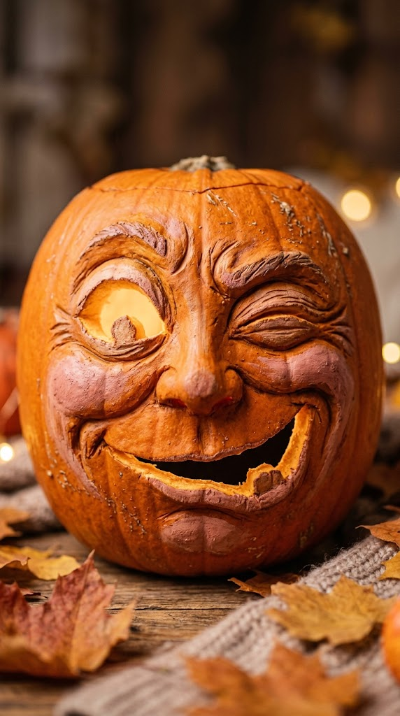 Unique Pumpkin Faces That Look Amazing 2 Unique Pumpkin Faces That Look Amazing