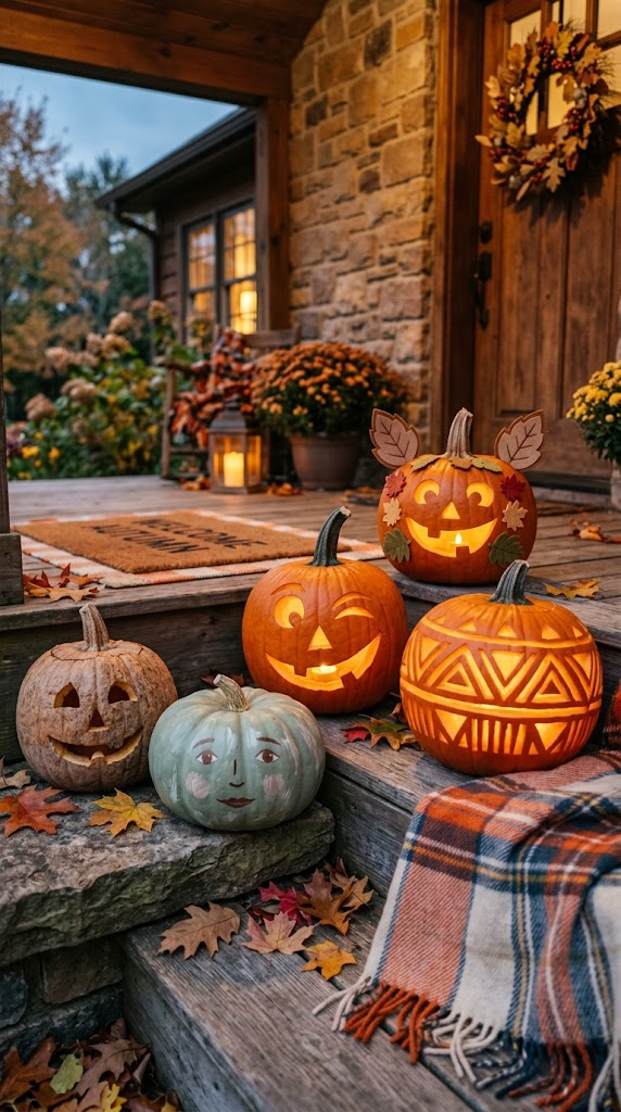 Unique Pumpkin Faces That Look Amazing 37 Unique Pumpkin Faces That Look Amazing