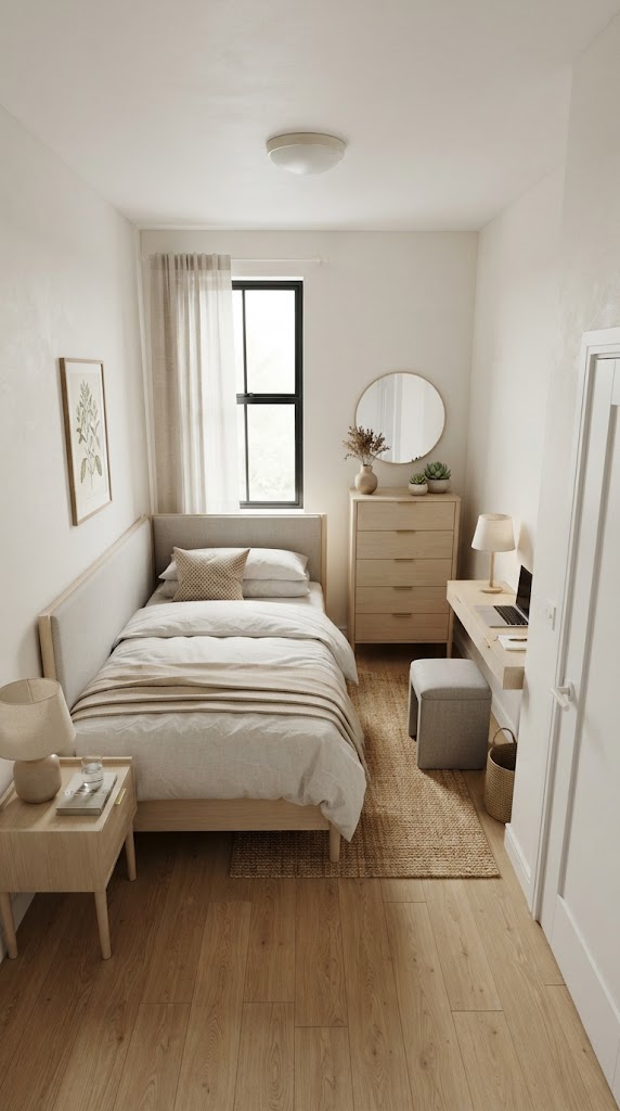 23 Small Bedroom Ideas to Make Your Space Feel Bigger 18 23 Small Bedroom Ideas to Make Your Space Feel Bigger