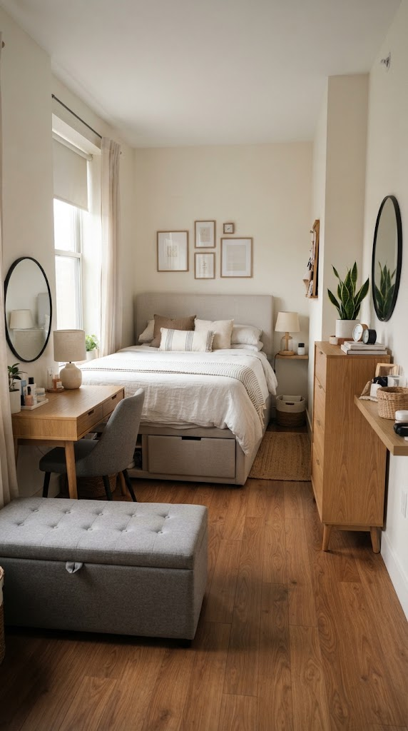 23 Small Bedroom Ideas to Make Your Space Feel Bigger 19 23 Small Bedroom Ideas to Make Your Space Feel Bigger
