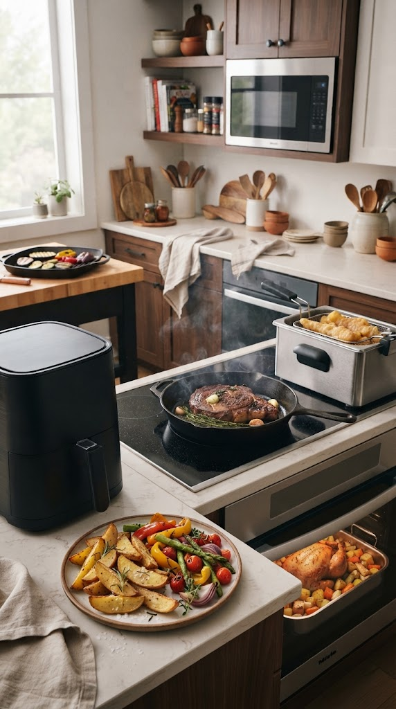 Air Fryer vs Oven, Frying, Grill and Microwave