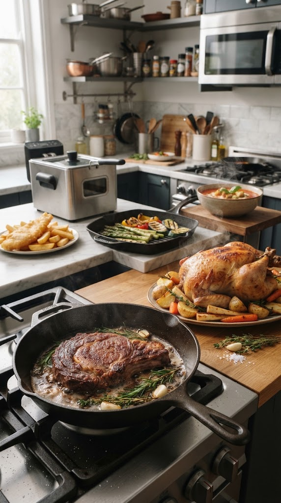 Air Fryer vs Oven, Frying, Grill and Microwave