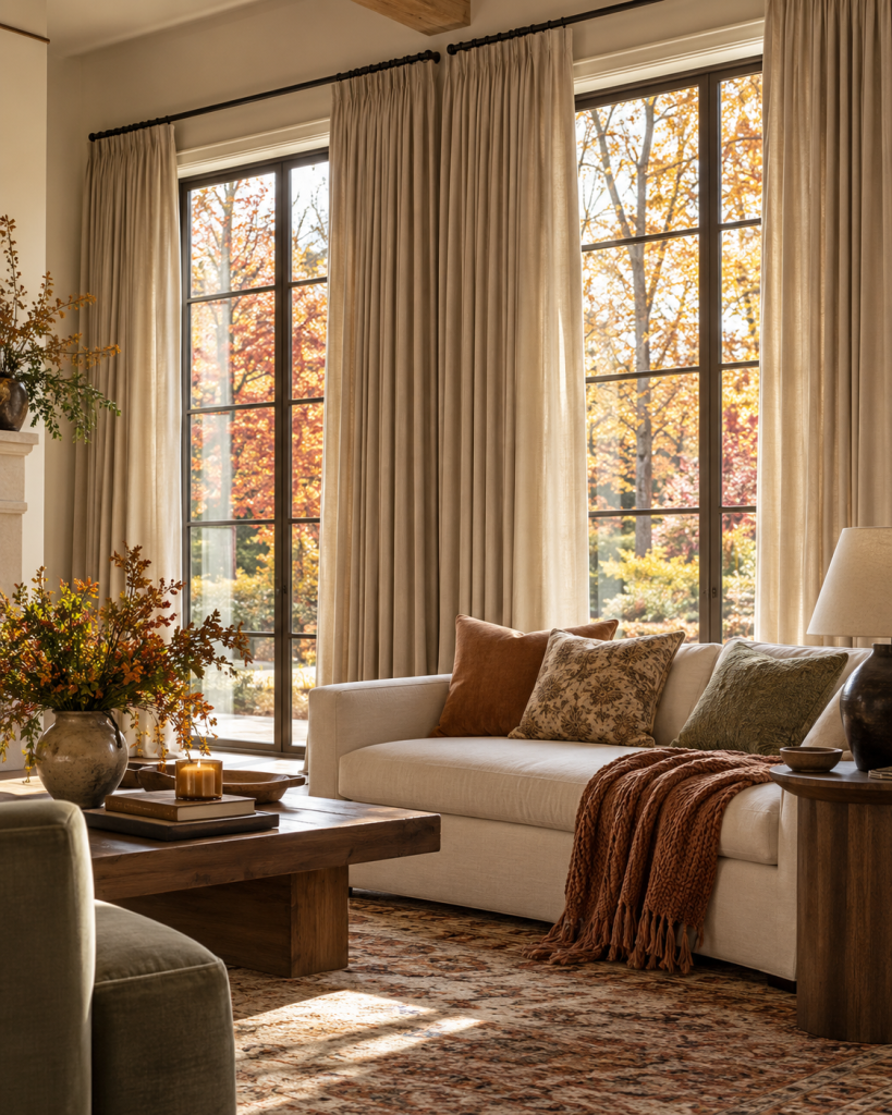25 Cozy Fall Living Room Ideas for a Warm Home 6 25 Cozy Fall Living Room Ideas for a Warm Home