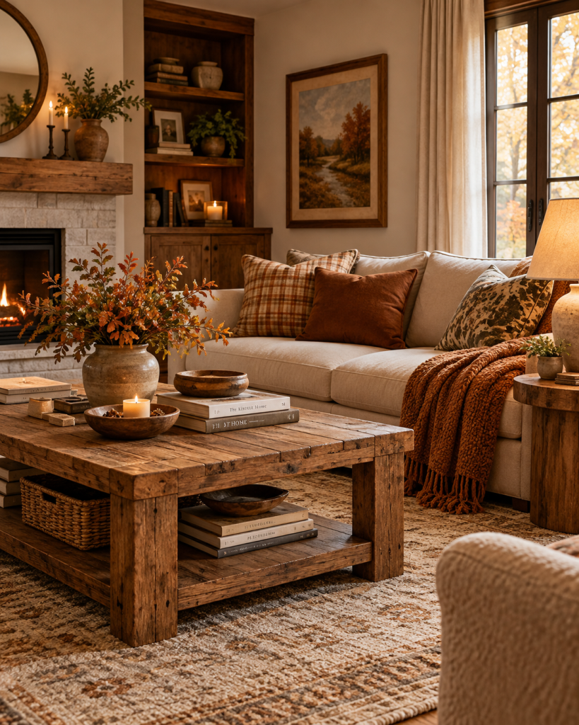 25 Cozy Fall Living Room Ideas for a Warm Home 17 25 Cozy Fall Living Room Ideas for a Warm Home