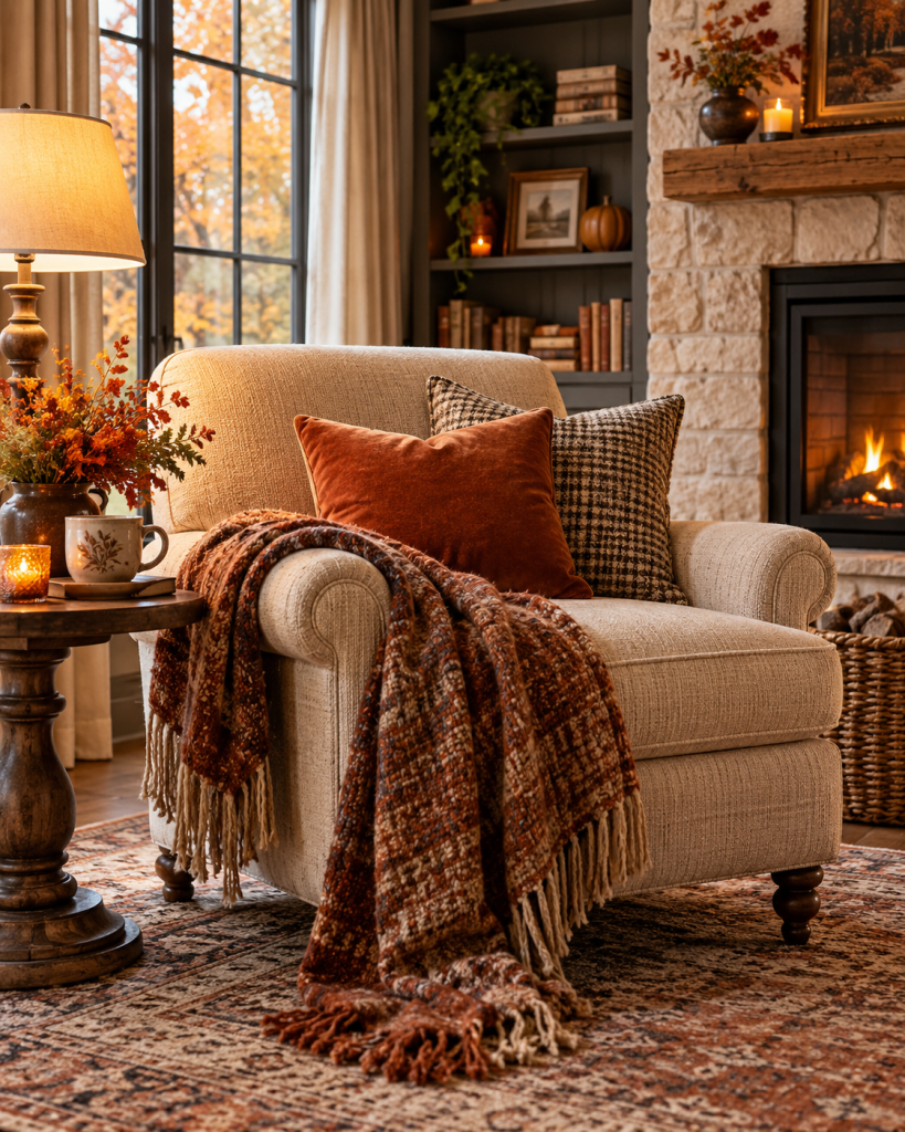 25 Cozy Fall Living Room Ideas for a Warm Home 20 25 Cozy Fall Living Room Ideas for a Warm Home