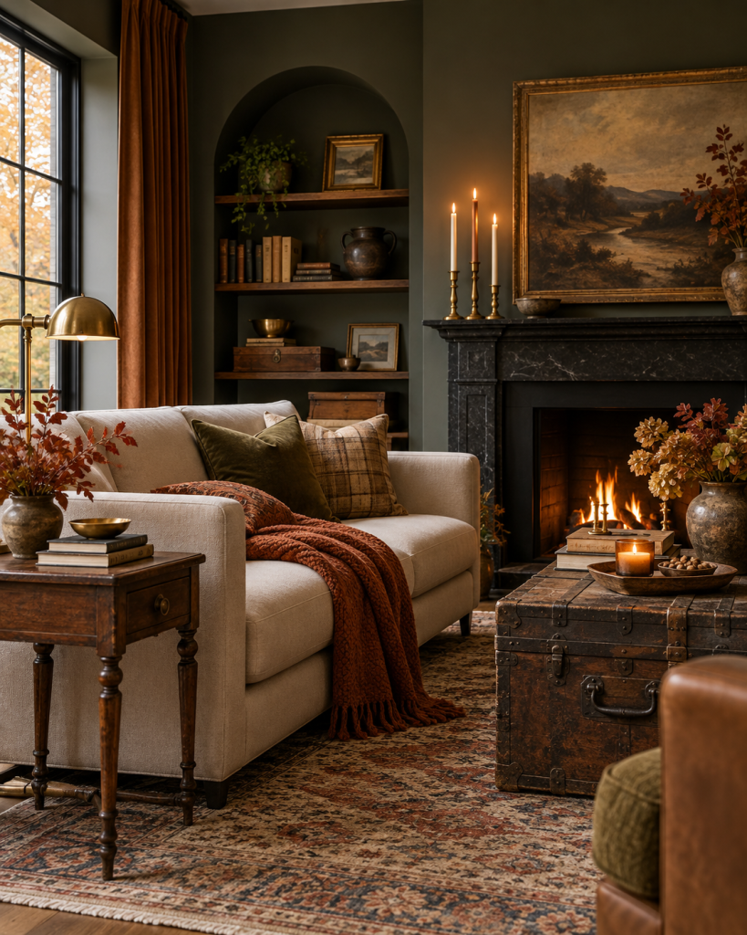 25 Cozy Fall Living Room Ideas for a Warm Home 24 25 Cozy Fall Living Room Ideas for a Warm Home