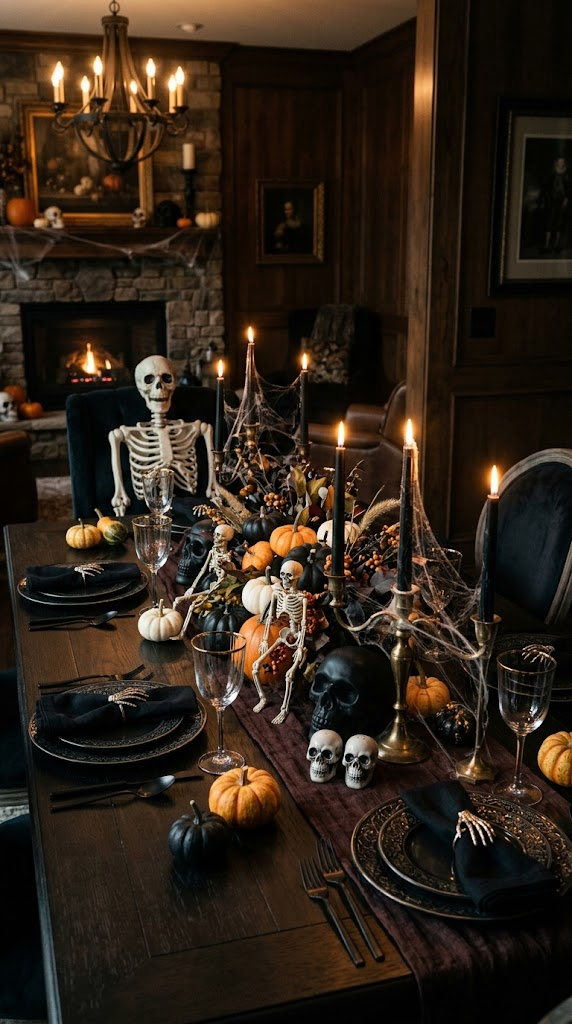 25 Halloween Table Decor Ideas for a Spooky Setting 10 25 Halloween Table Decor Ideas for a Spooky Setting