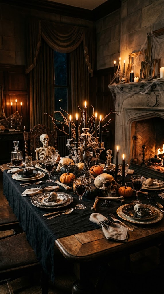 25 Halloween Table Decor Ideas for a Spooky Setting 18 25 Halloween Table Decor Ideas for a Spooky Setting