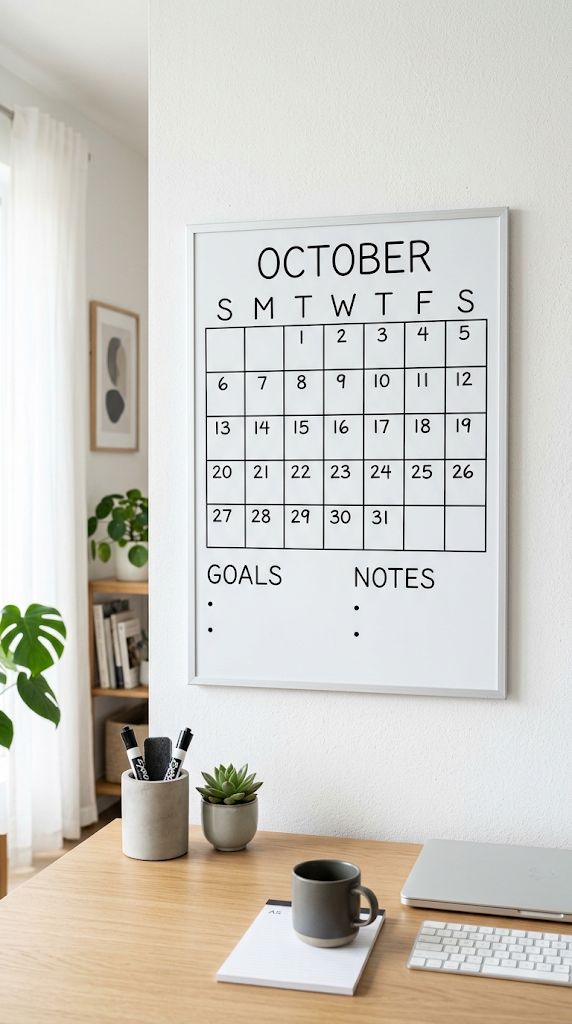 25 October Dry Erase Calendar Ideas for Fall Planning