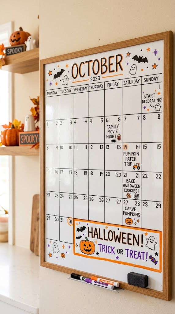 25 October Dry Erase Calendar Ideas for Fall Planning